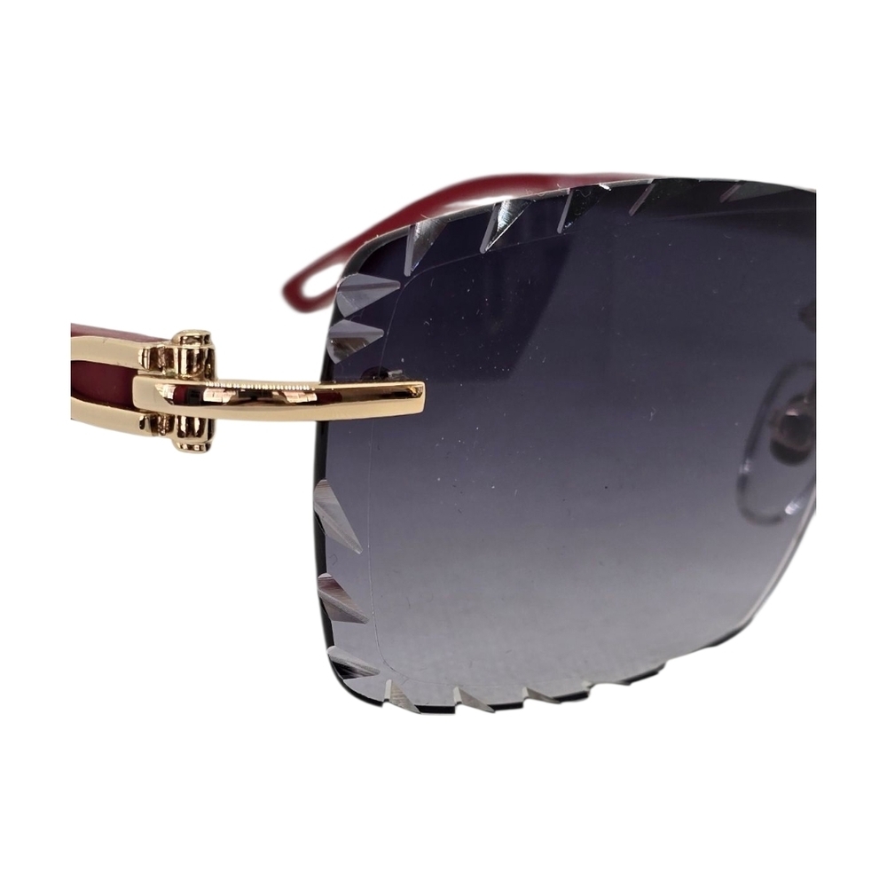 Porta Romana Men's Sunglasses - Black and Gold - Picture 3 of 7